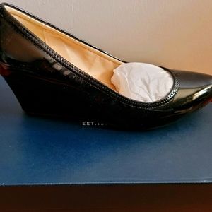 BNIB Cole Haan Patent Leather Wedges, size 7